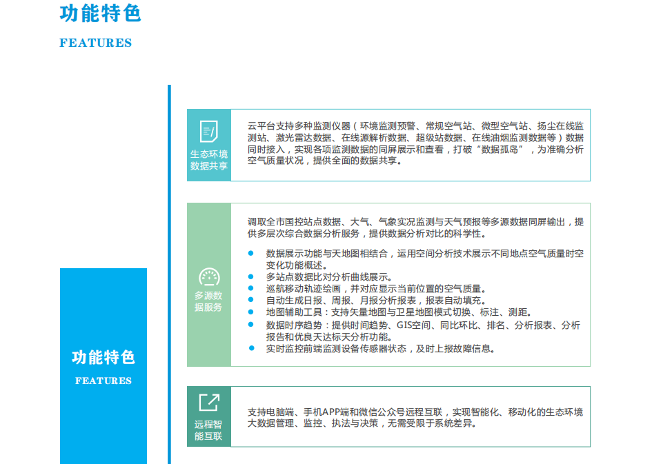 環保大數據監控管理云平臺，物聯網環境監測服務平臺