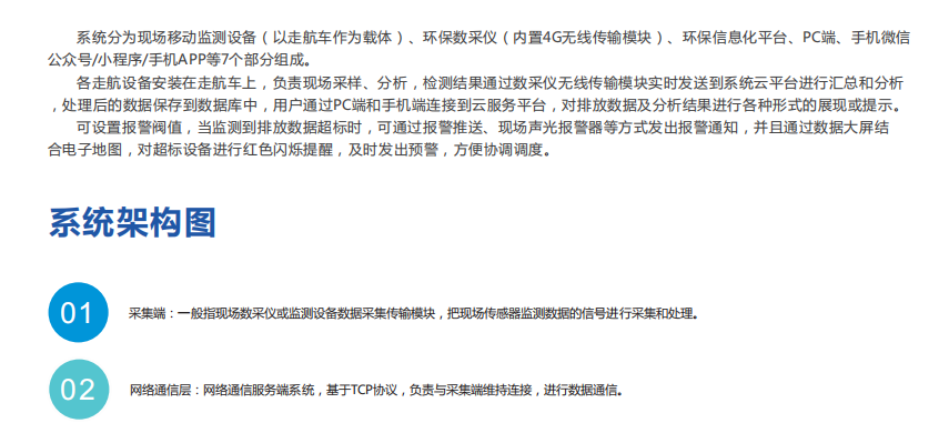 走航式環境監測平臺為管理轄區污染排放實時監控提供有力的輔助手段