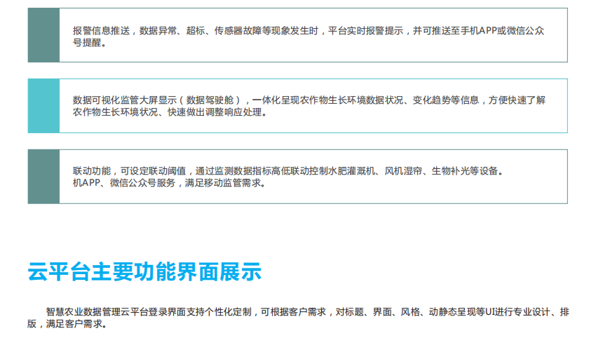 智慧農業管控氣象環境監測云平臺準確分析農作物生長環境氣候