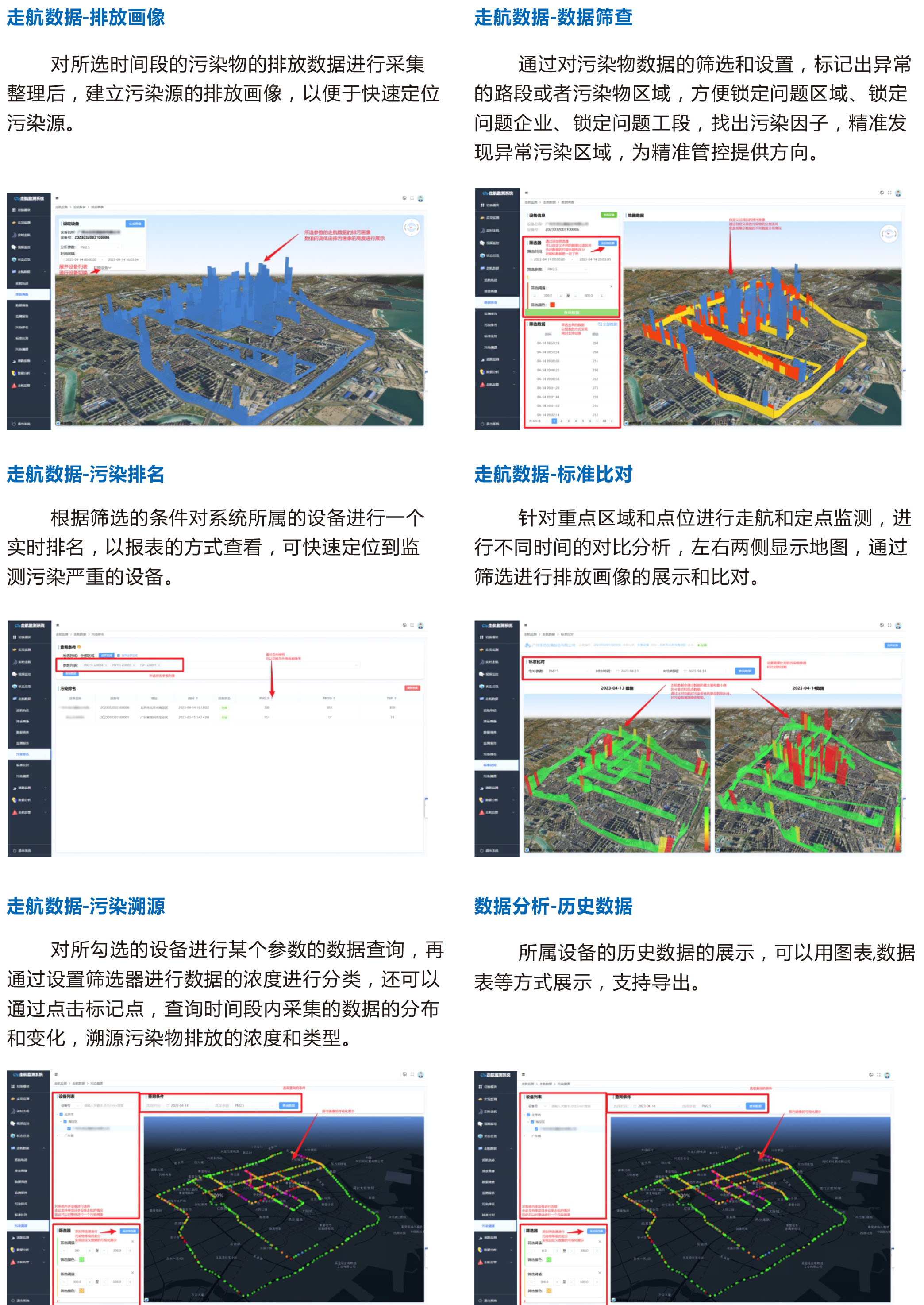 走航式環境在線監測平臺